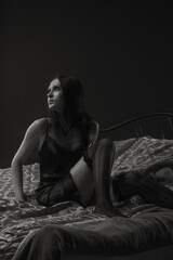 Seductive gothic girl