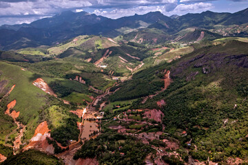 Aerea de deslizamento de terra. Nova Friburgo. Rio de Janeiro.