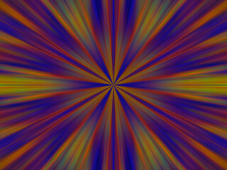multi coloured zoom to centre star pattern