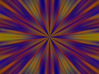 multi coloured zoom to centre star pattern