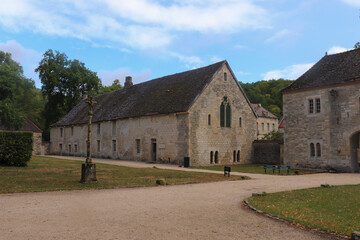 Fototapeta na wymiar Bourgogne - Côte-d'Or - Montbard - Marmagne - Abbaye de Fontenay - La librairie