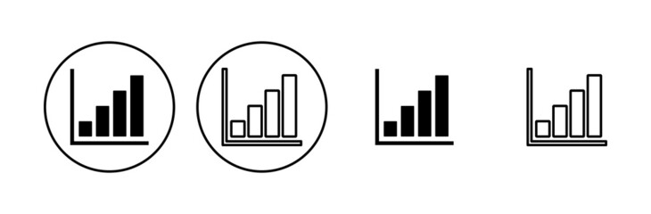 Growing graph Icon set. Chart icon. diagram icon