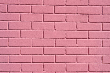 Pink brickwall background and texture.