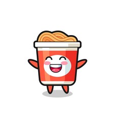 happy baby instant noodle cartoon character