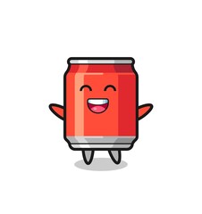 happy baby drink can cartoon character