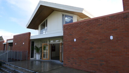 shot of religious Christian or catholic chapel and altar for worshippers
