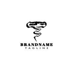 corkscrew logo icon design template vector