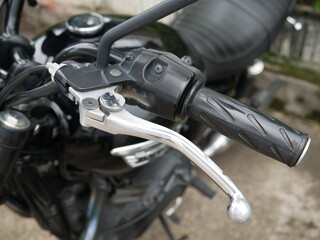 handle of motorcycle brake system.