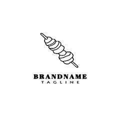 barbecue logo design template icon vector