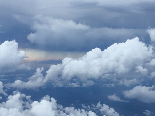 Dramatic clouds during Flight