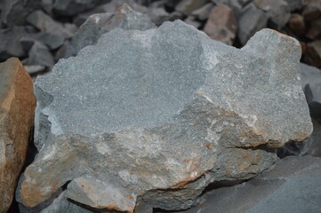 a boulder in a close-up photo