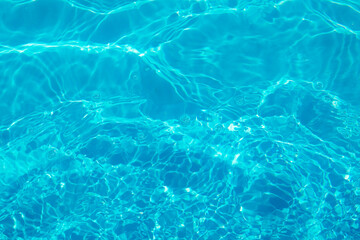 Clear water in swimming pool