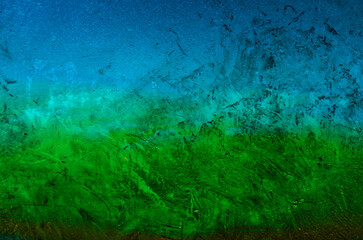Fototapeta na wymiar blue and green solid, textured abstract background