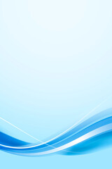 Obraz premium Blue curve frame template vector