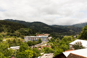 Panorama of the city of Dilijan. Armenia