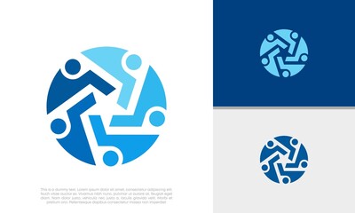Human Resources Consulting Company, Global Community Logo. Social Networking logo designs.
