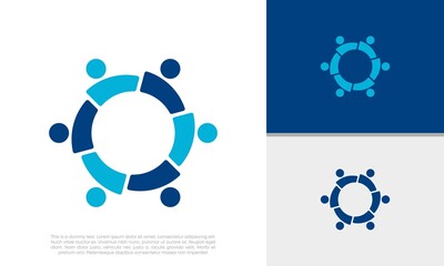 Human Resources Consulting Company, Global Community Logo. Social Networking logo designs.
