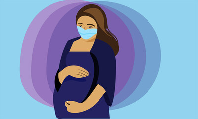 Pregnancy Women Flat Vector