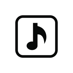 Music icon vector graphic