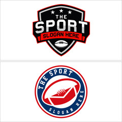 Fototapeta na wymiar American football logo design