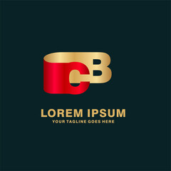 logotype combination letter C and B monogram logo concept and letter mark style usable logo design illustration for business. industry. technology web icon design element