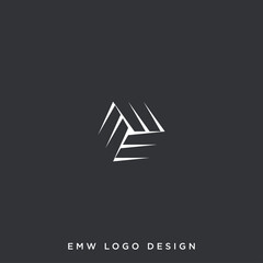 EMW LETTER LOGO DESIGN VECTOR