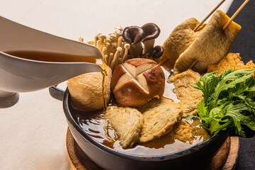 간장 베이스로 만든 맛있는 어묵 요리 탕