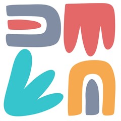 hand painted brush strokes art for background design