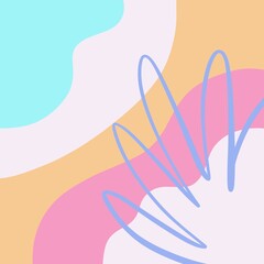 colorful abstract flat design minimalism style