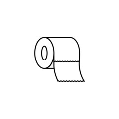 Toilet paper icon design illustration template