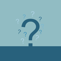 Vector illustration of a question symbol.