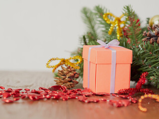 New year 2022 silver balloons with fireworks. Blurry lights in the background.