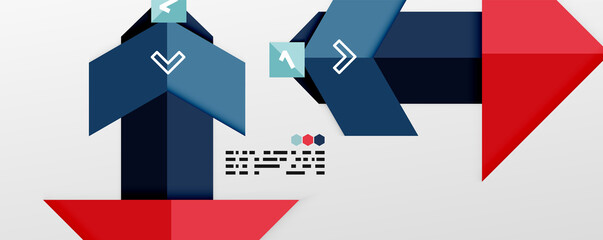 Obraz premium Shiny color triangles and geometric shapes vector abstract background