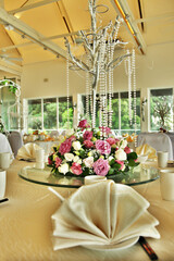 banquet sit down buffet party catering with asian halal menu for corporate and wedding fine dining at luxury hotel restaurant ballroom