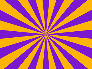 オレンジ色と紫色の放射線－集中線
