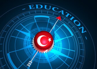 The concept of effective education. 3D illustration