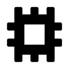 Puzzle Glyph Icon Vector