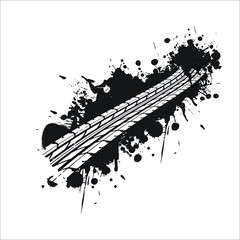 tire tracks vector