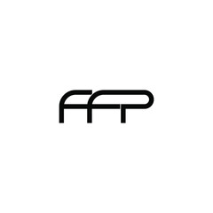 ffp initial letter monogram logo design