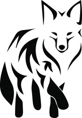 Tribal fox vector image. Fox Tattoo Vector Art illustration.