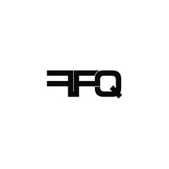 ffq initial letter monogram logo design
