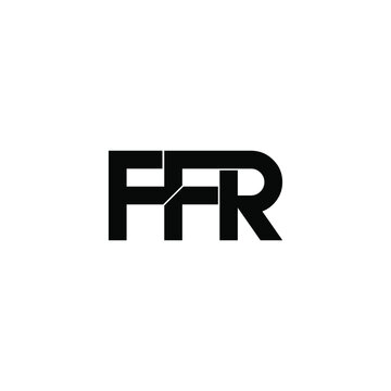 ffr initial letter monogram logo design