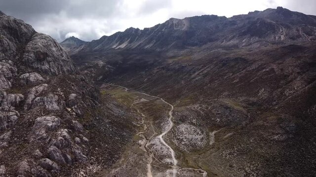 Overflight over the Mifaf&iacute; Valley in the state of M&eacute;rida, Venezuela
