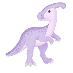 Dinosaur illustration Parasaurolophus
