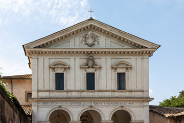 Exterior of church on via Appia Antica, Rome