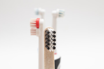 A group of colorful toothbrushes. How to choose toothbrush
