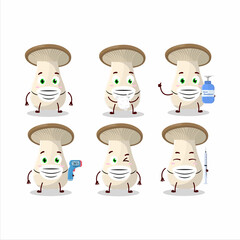 A picture of king trumpet cartoon design style keep staying healthy during a pandemic