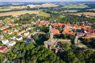 Fototapeta na wymiar Luftbild Burg Stolpen