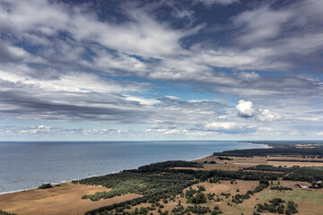 Baltic sea coast next to Jurkalne, Latvia.