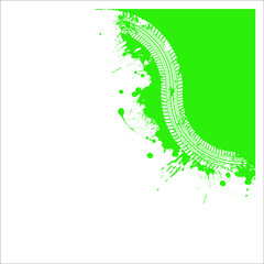 tire tracks vector